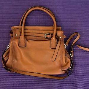La Poet Brown leather bag